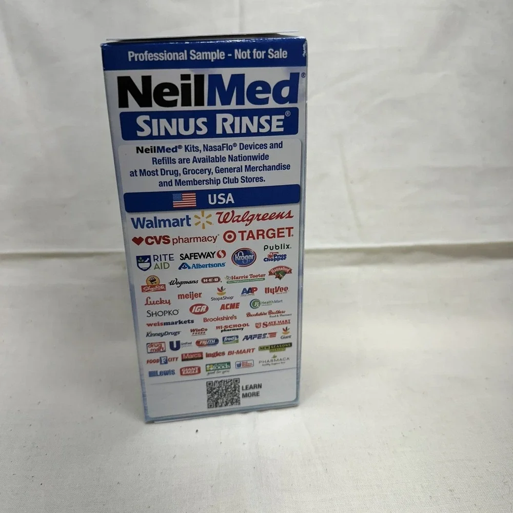 NeilMed Sinus Rinse All Natural Relief Saline Nasal Irrigation Kit 8oz Bottle - Picture 3 of 6